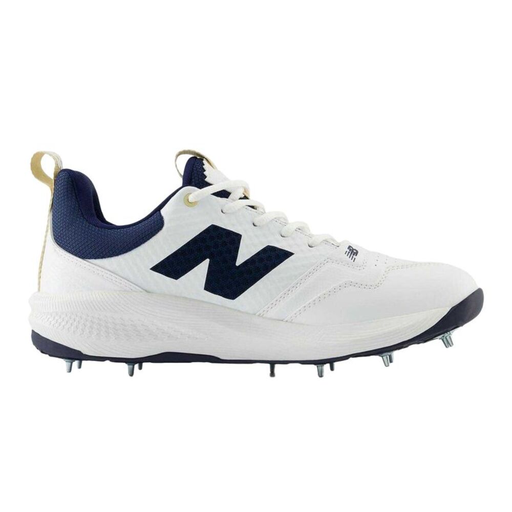 New Balance Mens Fuelcell 4030v5 Cricket Shoes / White/Blue